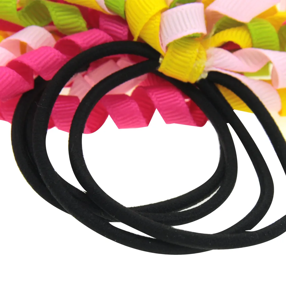 Colorful Curly Ribbon Extra Long Hair Ties For Mom And Baby Elastic