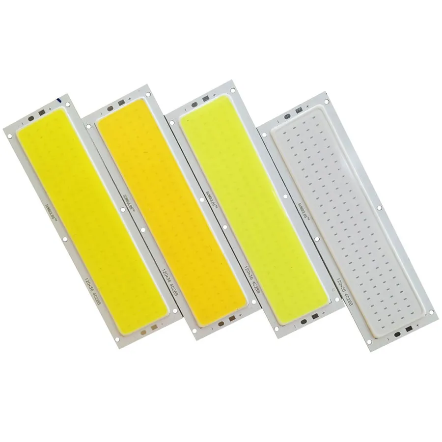 Sumbulbs 120x36MM 1000LM Ultra Brilhante LED Fonte de Luz 12V 10W COB Lamp para luzes do carro DIY À prova d 'água LED Chip Módulo Lâmpada Bulb Strip