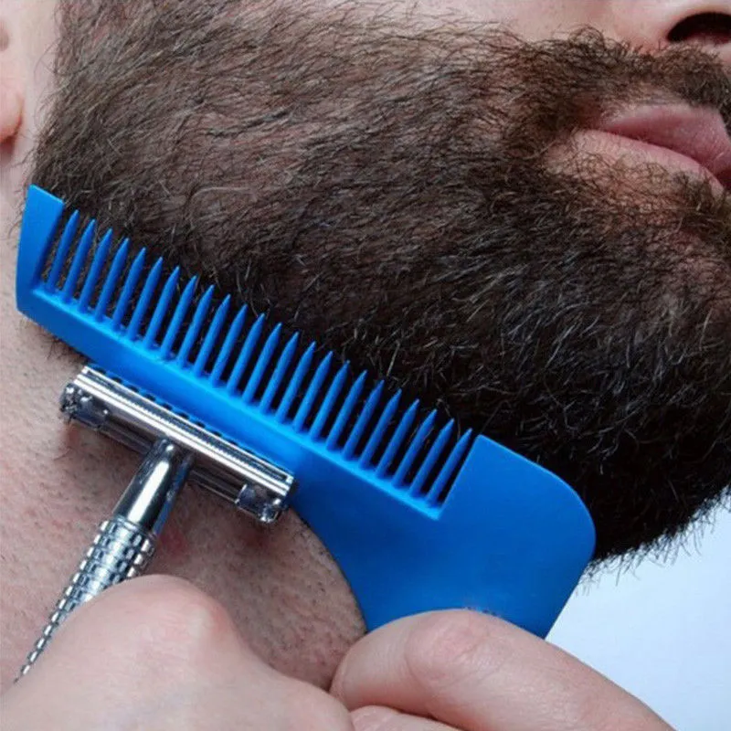 Fashion Facial Beard Shaping Tool For Perfect Lines Cut Template Trim Template Modeling Comb Hair Cutting Guide