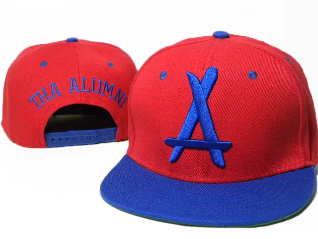 Novo estilo ajustável tha ex-alunos snapback bonés branco uma carta hip hop esporte chapéus de beisebol snap back bonés para homens women3919110