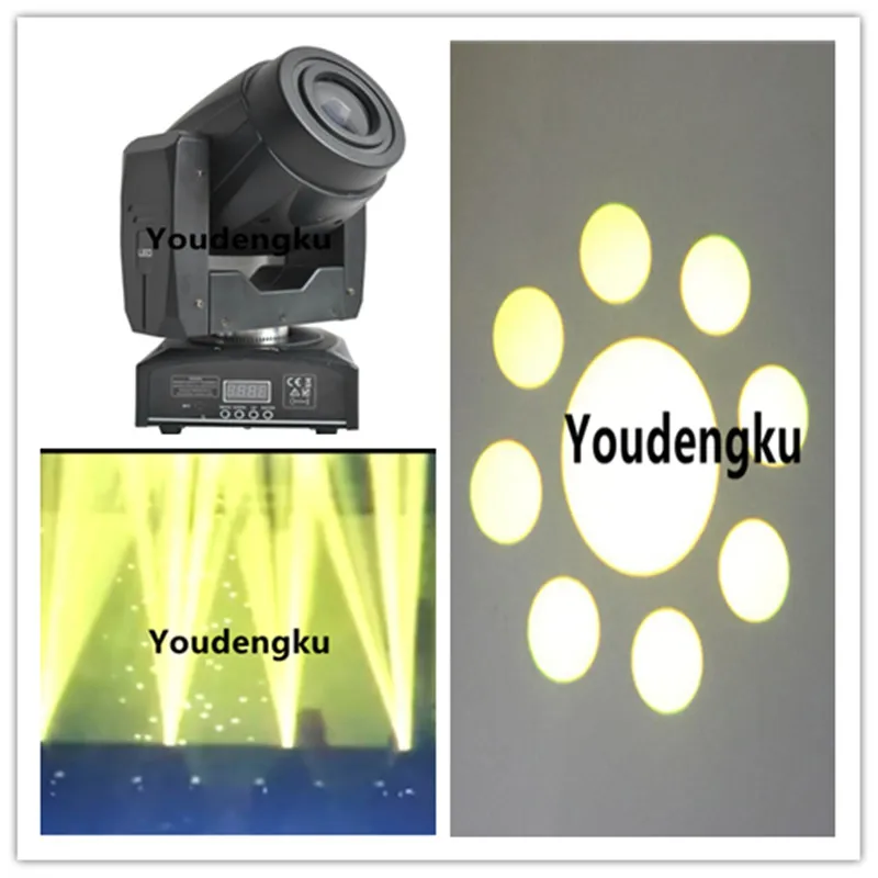 10 stycken DMX 60W Mini Stage Light Spot 60 Watt LED Moving Head 60W LED Moving Head Spot Gobo Light