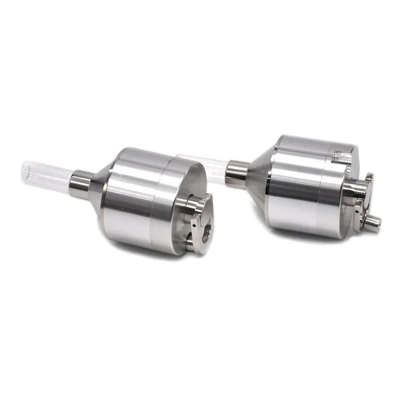 Aluminium metalen kruidmolen 44mm 55mm Crusher Muller Mills Presser met trechter voor Spice Tobacco Vaporizer Hand Crank