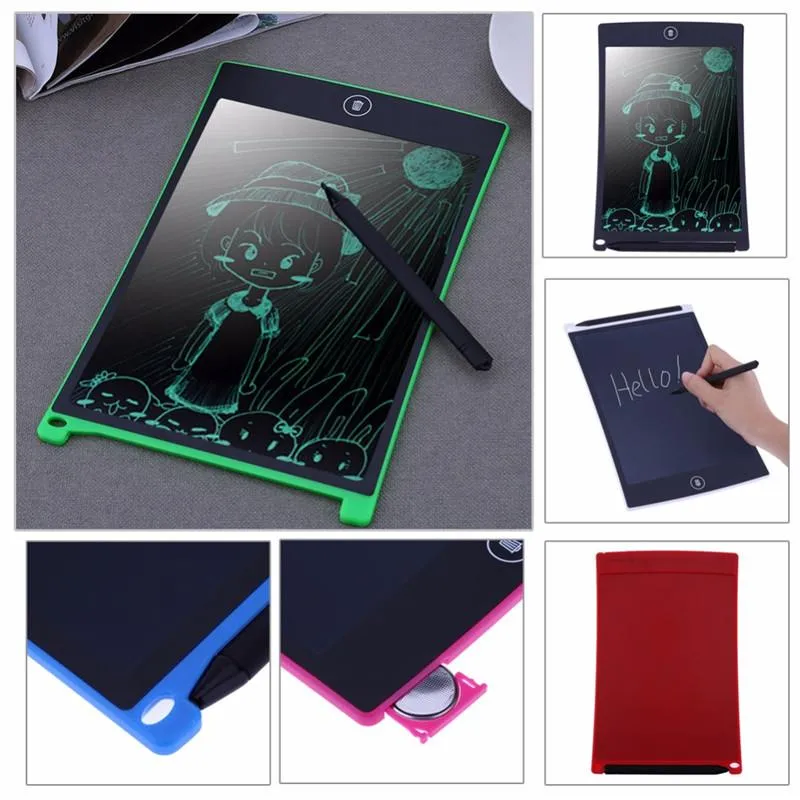 8.5inch pantalla portátil digital mini LCD Tableta de escritorio tablero de dibujo para adultos Niños Niños + Touch Pen