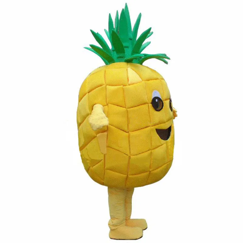 Vestito da festa di compleanno di Halloween del costume adulto della mascotte dell'ananas caldo di vendita della fabbrica 2018 Trasporto libero