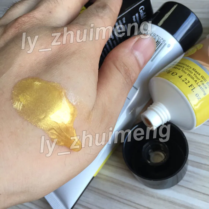 Gold Mask Peel Off Gold Collagen 120ml Deep Cleansing purifying peel off face mask Remove blackhead Peel golden Masks