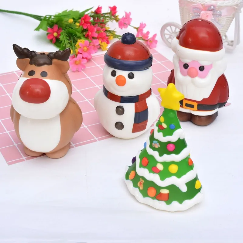 Squishy Kawaii Christmas Toy Squishies Funkids Cute Slow Rising Cream Scented Stress Relief Toys Decor Anti-stress Toys Gift
