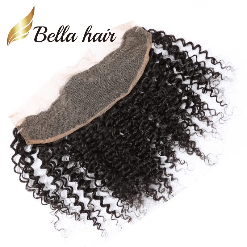 SALE 11A 13X4 Ear to Ears Lace Frontal Hair Virgin Human Closure Frontals with Baby Hair Natural Color Curly Human Hair Top Closures New