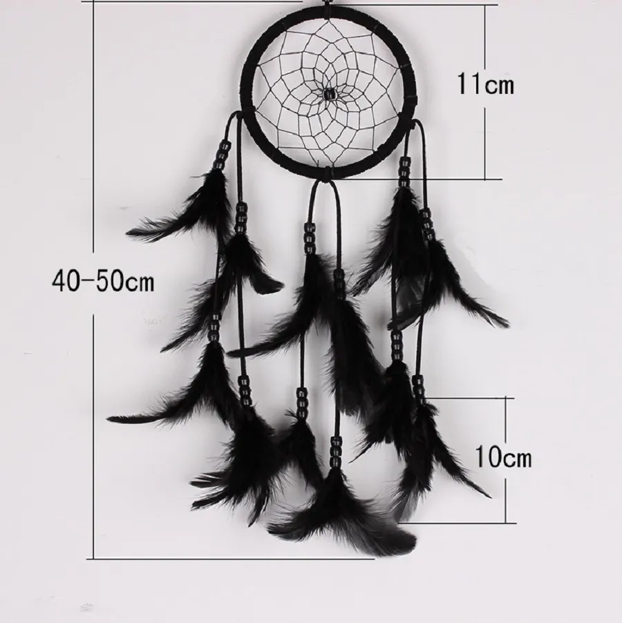 Dreamcatcher El Yapımı Dantel Püskül Büyük Rüya Catcher Duvar Asılı Ev Araba Dekor Craft Süs Hediyeler Beyaz / Siyah