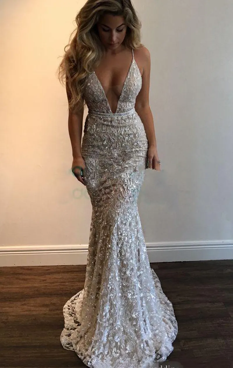 Shiny Beaded Luxury Long Prom Dresses, Mermaid Modest Prom Dresses Shiny Beaded Luxury Long Prom Dresses, Mermaid Modest Prom Dresses
