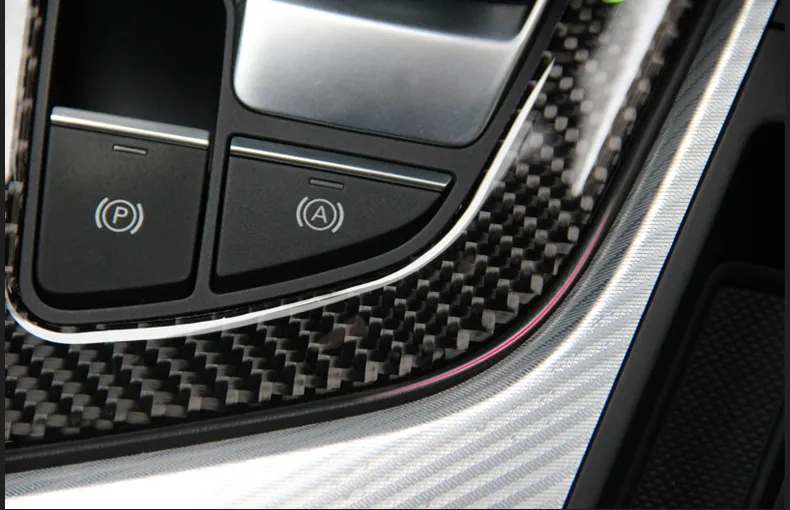 Carbonfaser Auto Lenkrad Schlüsselrahmen dekorative Aufkleber für
