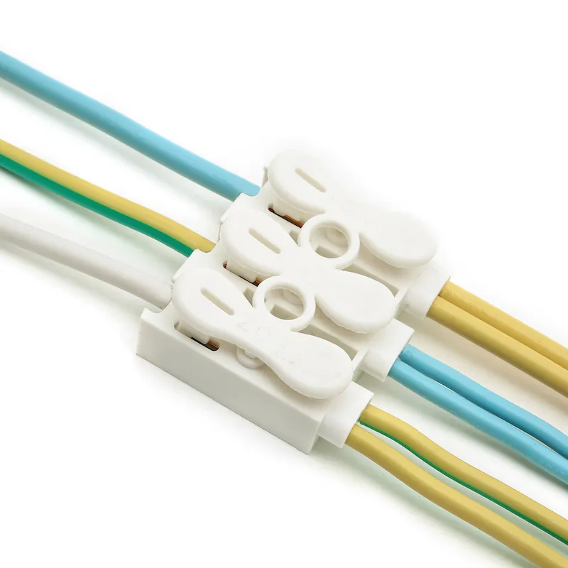 60st Suyep Quick Splice Lock Spring Wire Connectors Elektrisk kabelklämmans skruvplattblock för LED-band Ljuskabelanslutning