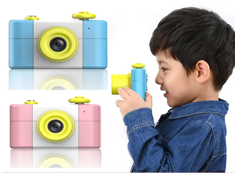 Karikatür Çocuklar Dijital SLR Kamera 1.5in Ekran İşlevli Çocuk Kamera Doğum Günü Partisi Hediye Mini Kamera Oyuncak
