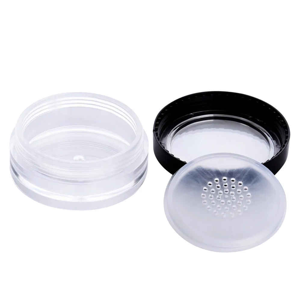 10g Empty Loose Powder Container With The Grid Sifter Puff Jar Packing Container Powdery Cake Box Cosmetic Case