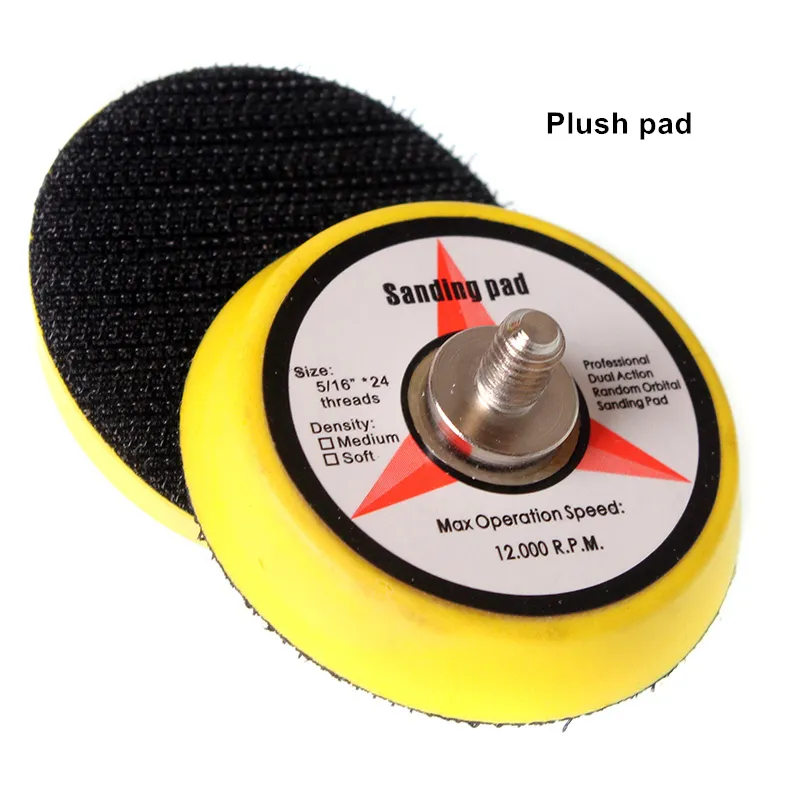 pneumatic grinder air sander polishing pad accessory plush glossy sanding base grinding sanding chassis 1 to 6 inch