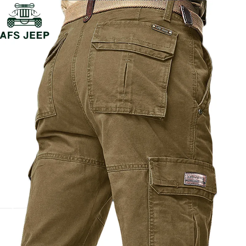 AFS ماركة الخريف الشتاء البضائع السراويل الرجال جودة عالية الدافئة السراويل الطويلة زائد الحجم pantalon سراويل التكتيكية hombre
