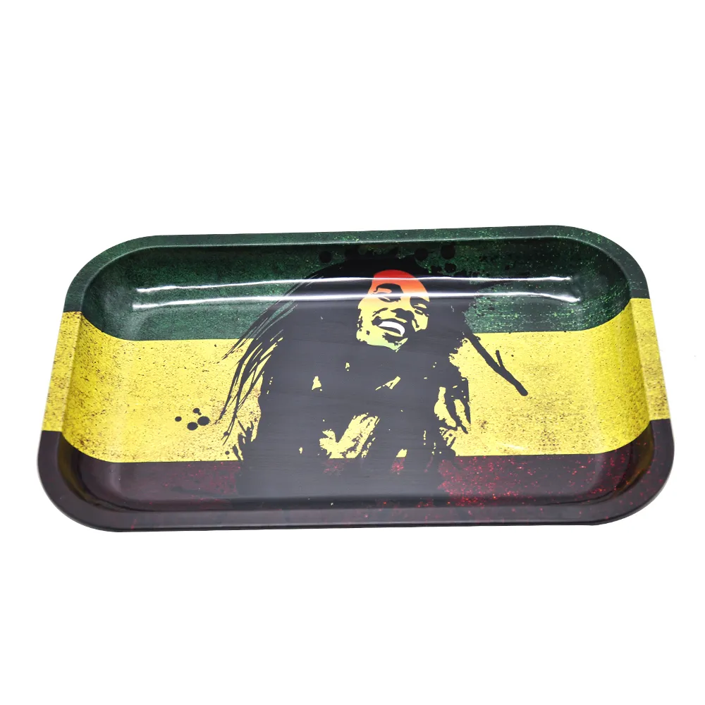 Maat 175 * 275mm Metalen Rolling Lade Handroller Lion Skull Hornet Rolling Trays Rolling Case Machine Tools Tabak Opslaglade