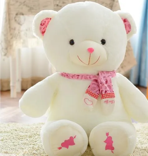 Popular Scarf Pink Teddy Bear Plush Stuffed Toy Animal Soft Doll Kid Gift 12''