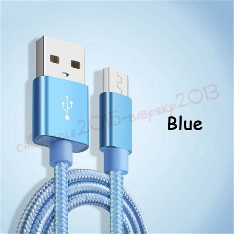 Caricabatterie rapido ad alta velocità 1m 2m 3m Cavi micro USB tipo c Samsung Galaxy s8 s10 htc huawei telefono Android v8 cavo di filo