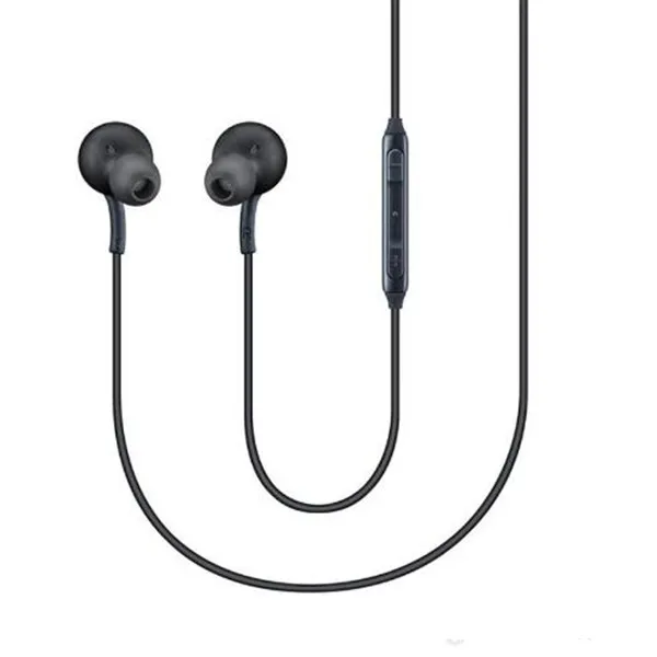 Schwarze Farbe, 3,5-mm-Kopfhörer, In-Ear-Kopfhörer, kabelgebunden, mit Mikrofon, Fernbedienung, Lautstärkeregler, Kopfhörer für Samsung S6, S7, S8 Plus