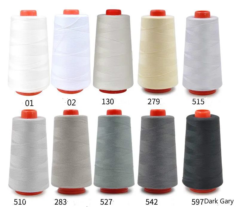 3000 yards / pcs Hoge snelheid naaien draad Polyester naaien thread type handmatige lijn 402 -Embroidery thread gratis schip