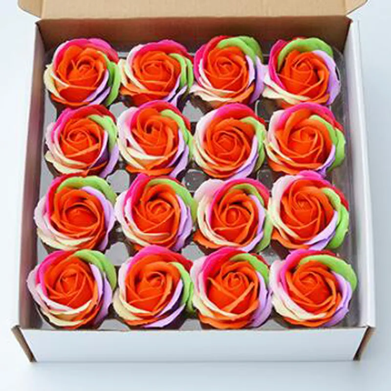 Chegada nova Rose Sabão Flor Flor Artificial Caixa de Presente Variedade Estilo do Dia Dos Namorados Presente de Natal de Casamento / Caixa