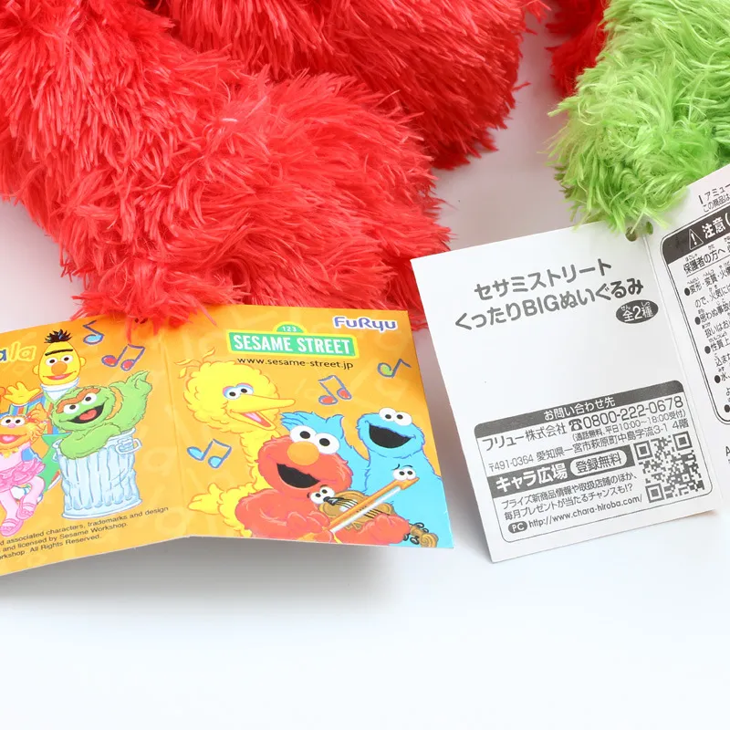 Nouvelle marionnette à main 35 cm Sesame Street Elmo BIG BIRD COOKIE BERT ERNIE peluche poupée marionnette dessin animé doux en peluche jouet cadeaux de Noël2950938