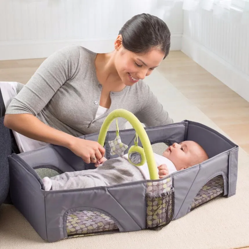 Tragbare Babybetten für Neugeborene, sichere Kinderbett-Taschen, faltbar, für Säuglingsreisen, zusammenklappbar, für Babybett, Windel, Mama, Kinderwagen