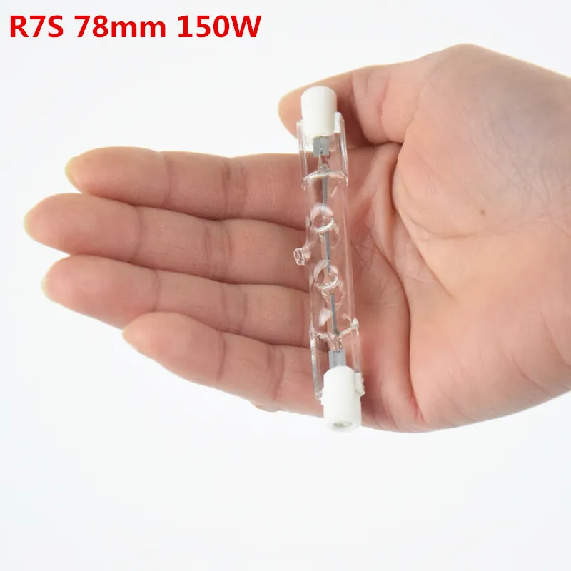 Double Ended Linear Halogen Tube Light Bulbs 150W/500W, 78mm/118mm, Warm  White, AC 110V/220V From Sucaxy, $0.42