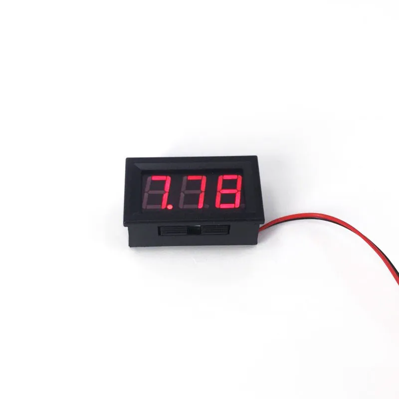 0.56 Polegada diy mini voltímetro tester digital tensão teste bateria dc 4.5-30v vermelho verde azul para carro automático display led medidor acessórios do carro