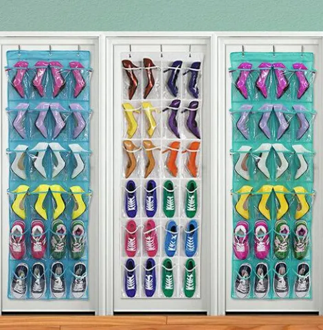 Sales!!!!2019 Wholesales Pocket Home Over The Door Hanging Organizer Storage Holder Rack Closet Shoes