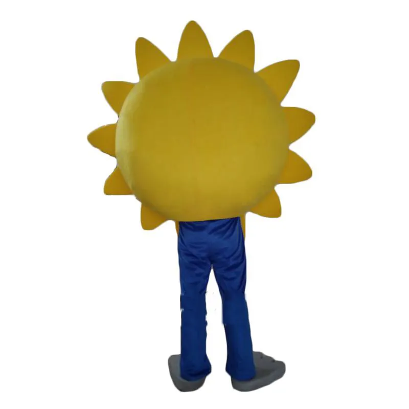 2018 Factory Factory Dostosowany słonecznik Mascot Logo Cartoon Charakterystyczny sukienka dla dorosłych strój 244z
