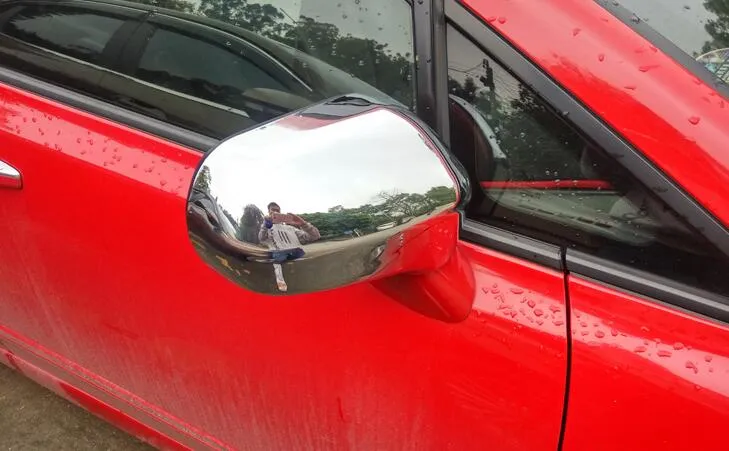 Högkvalitativ ABS kroms bil sida dörr spegelskydd dekoration täcke keps för Honda Civic 2006-2011 den 8: e generationen