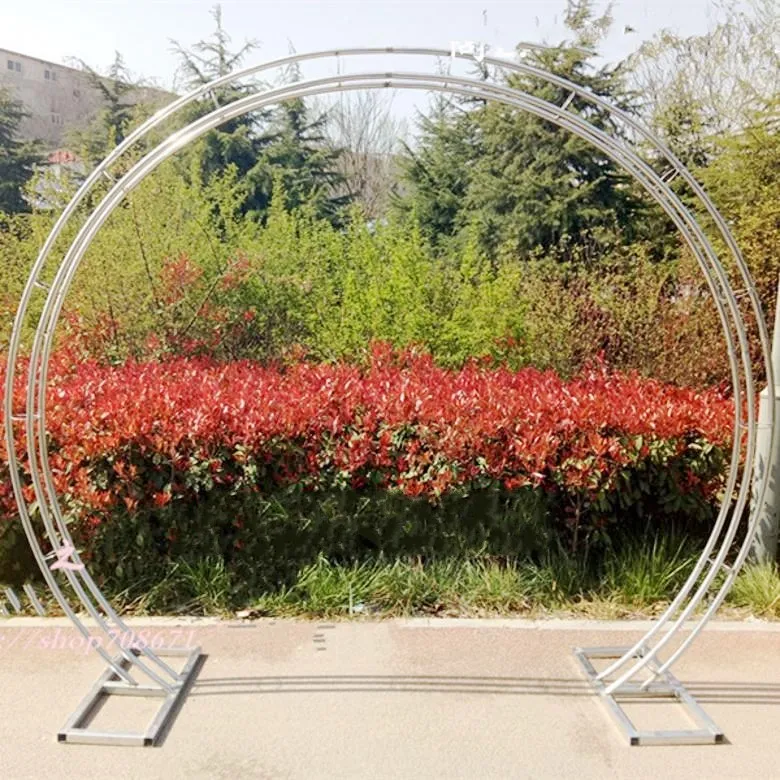 Wedding props iron arch background wall decoration truss arch frame round flower gate cherry blossom flowergate