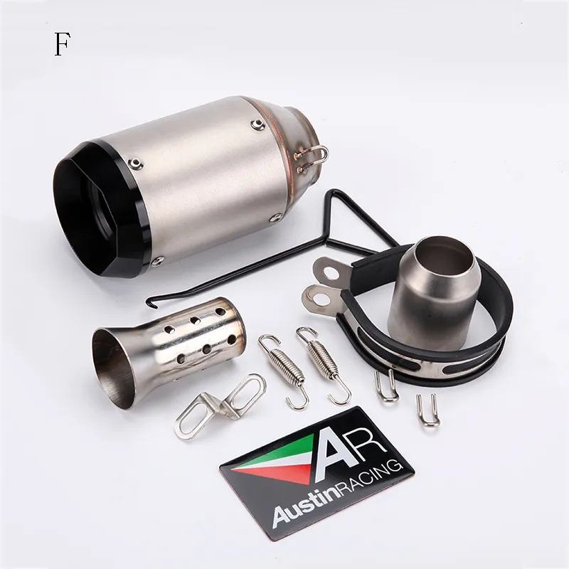 Motorcycle 38mm 51mm Stainless Steel Exhaust Muffler Pipe System Without DB Killer Silp on For Yamaha R6 ZX6R 10R Z750/800 S1000 R1 Z1000