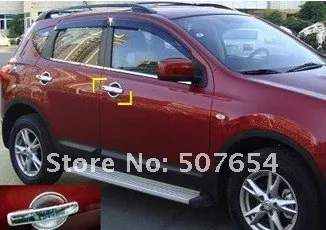 High quality ABS chrome 8pcs car door handle decoration guard cover+4pcs door handle decorative guard bowl for NISSAN Qashqai 2008-2012