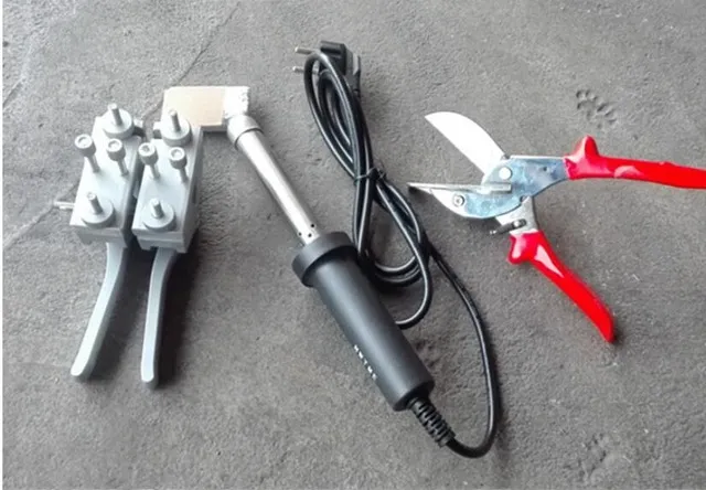 wholesale Tools for PU round belt Welding machine welding clamp scissor soldering iron with coating butt welding High quality