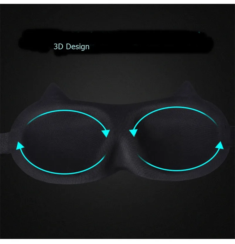 Alta Qualidade 3D Ultra-suave Máscaras de Dormir respirável Eyeshade Dormir Máscara de Olho Portátil Dormir Descanso Auxílio Máscara de Olho Tampa do Olho Remendo