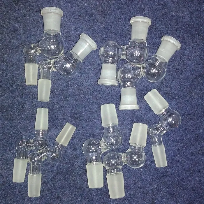 90 degree glass adapter 10mm 14.4mm to 18.8mm 14mm to 18mm ash catcher reclaim forsted mouth glass on glass adapter