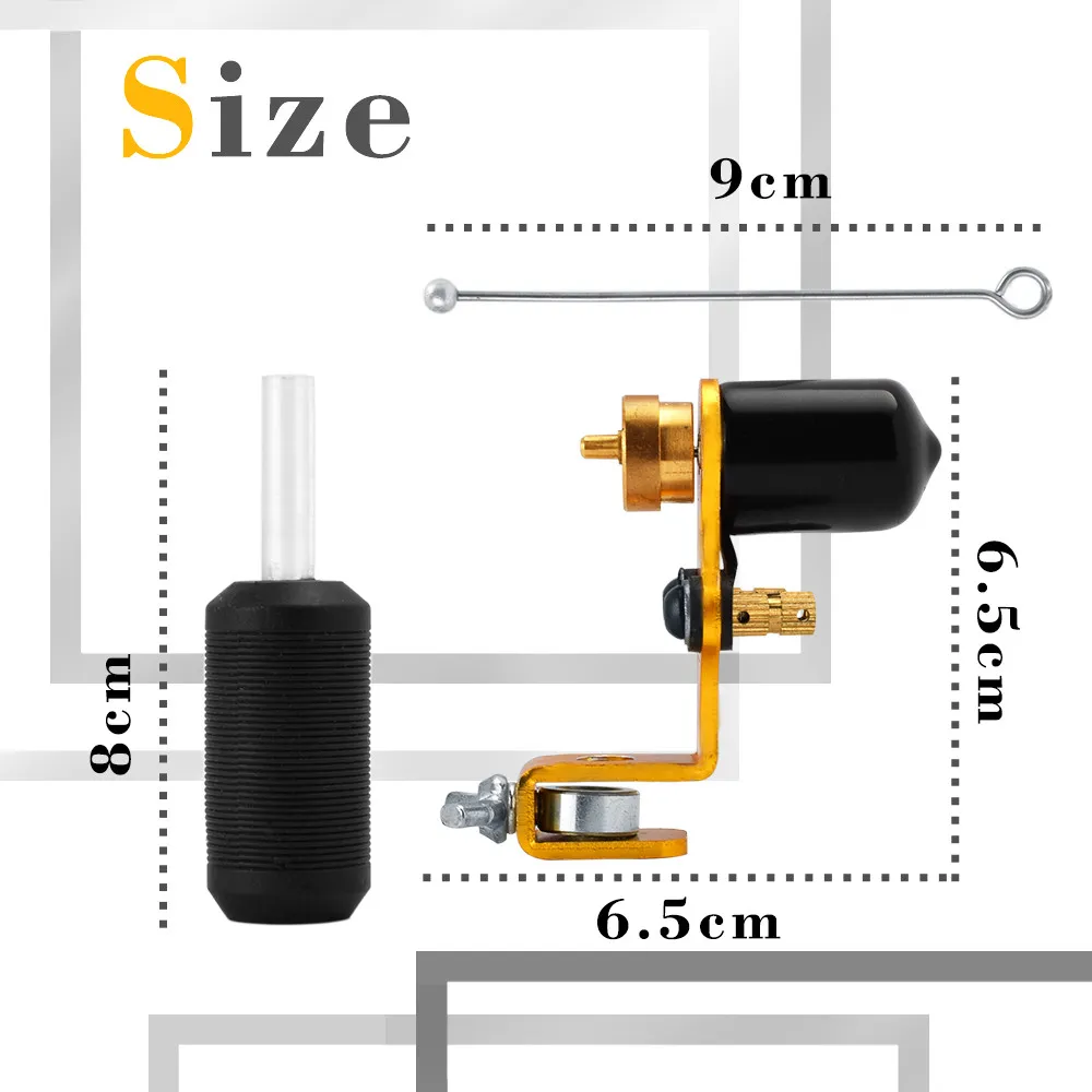 Lightest Design Direct Drive Rotary Tattoo Machine Motor Gun Tattoo Machine Shader & Liner Assorted for Permanent Tattoo Body Art