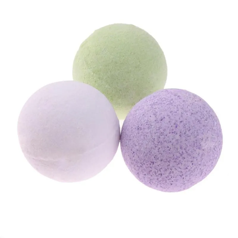 40g Natural Bubble Bath Bomb Ball Natural Soot Whiten Bubble Bubble Salt Ball Olej Olej Spa Prysznic Kulka Mix Kolory DHL za darmo