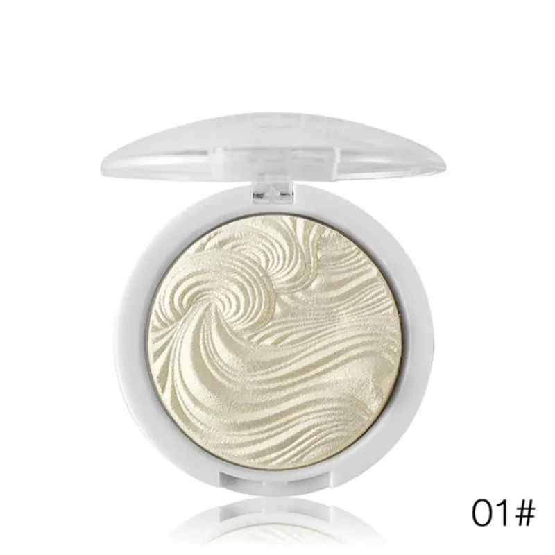 Wholesale 3D Shimmer Powder Highlighter Palette Face Base Illuminator Makeup Bronzers Highlight Contour Silver Golden