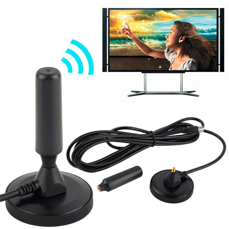 New Indoor Gain 30dBi Digital DVB-T/FM Freeview Aerial Antenna PC for TV HDTV Best Price