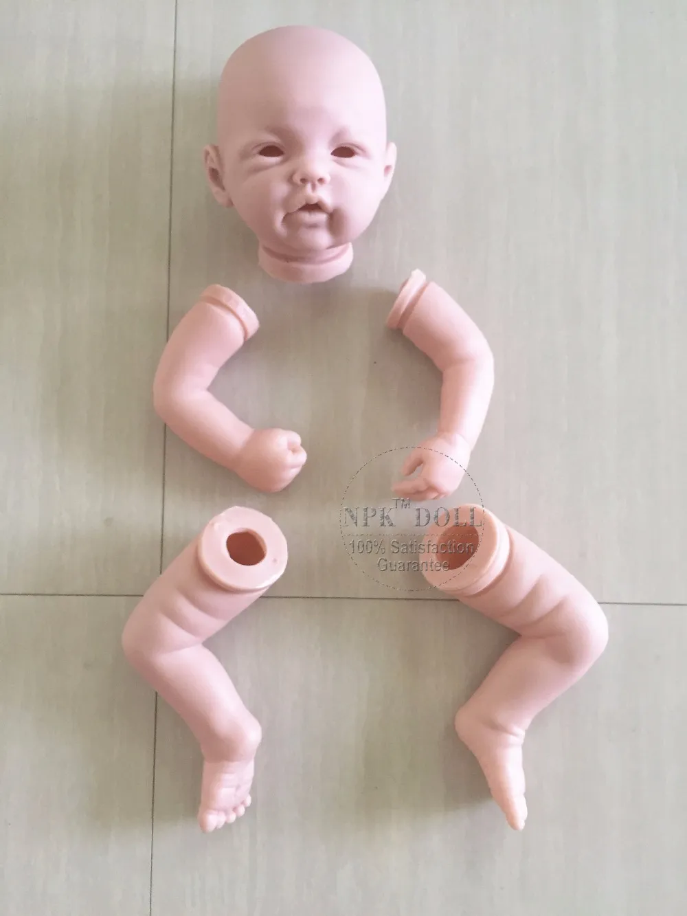 NPK nouveauté 20 pouces 3/4 bras et jambes complètes Silicone vinyle Reborn Kit de poupée bonne qualité accessoires de poupée bébé bricolage Reborn jouets