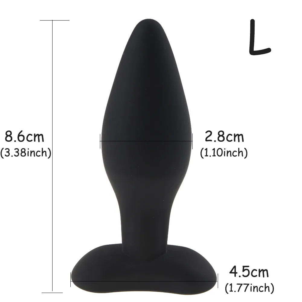 Large Silicone butt plug Set