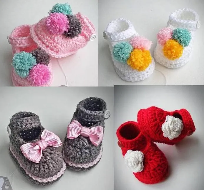 Crochet baby hotsell shoes for sale