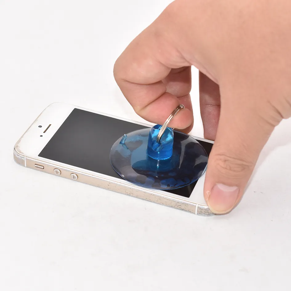 55mm Blue Vacuum Suction Cup Cupula Haptor Chuck Hand Tools for Phone LCD Screen Tablet PC 