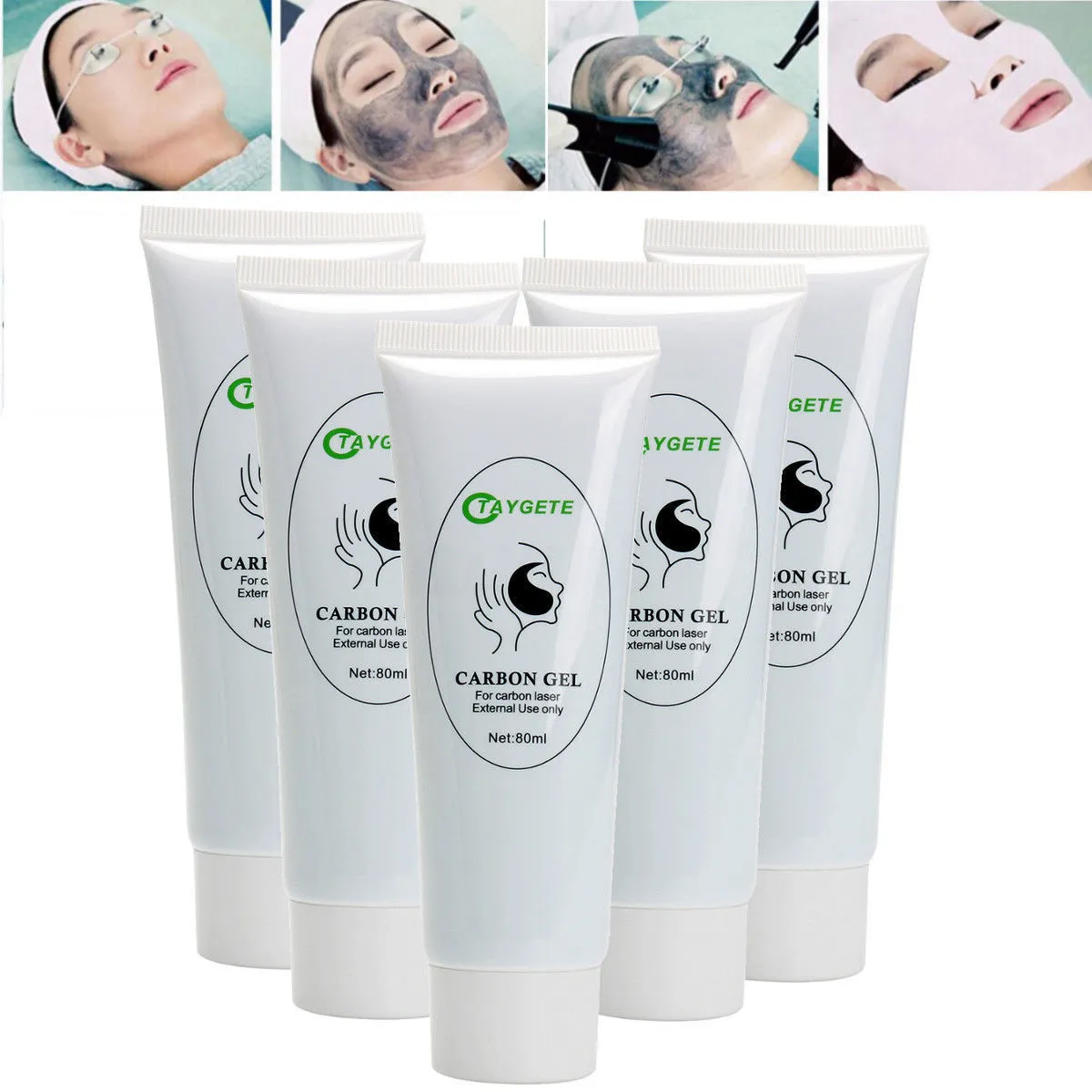 80ml soft carbon laser cream gel for ND YAG laser machine Black doll skin rejuvenation skin whitening deep cleansing