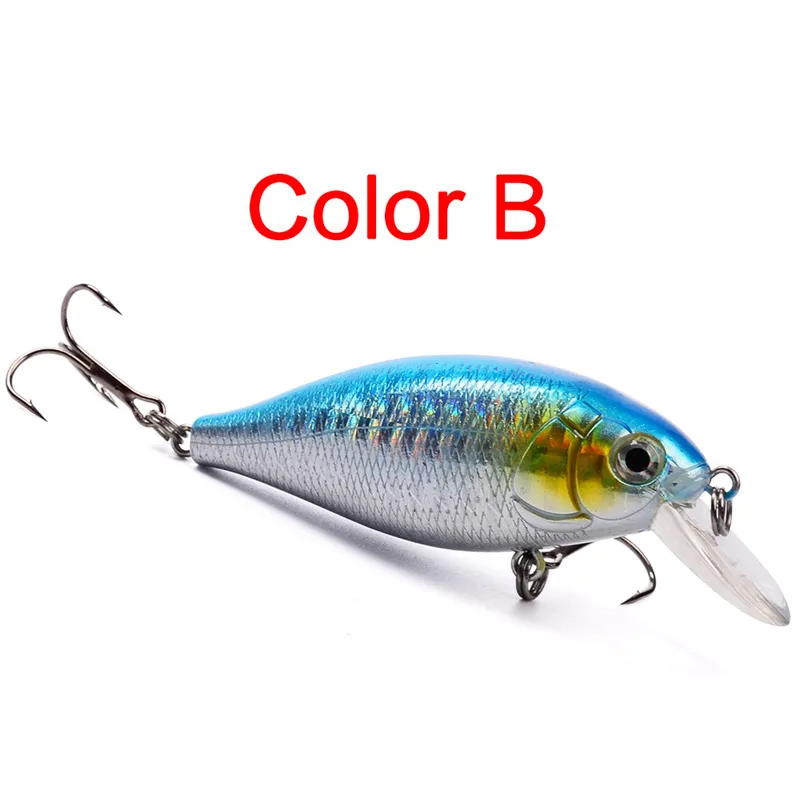 Chubby Artificiale Crank Fishing Lure 13g 7cm Shallow Swimming Rainbow Painted Laser Rattlin Bait small bass Crankbaits188x