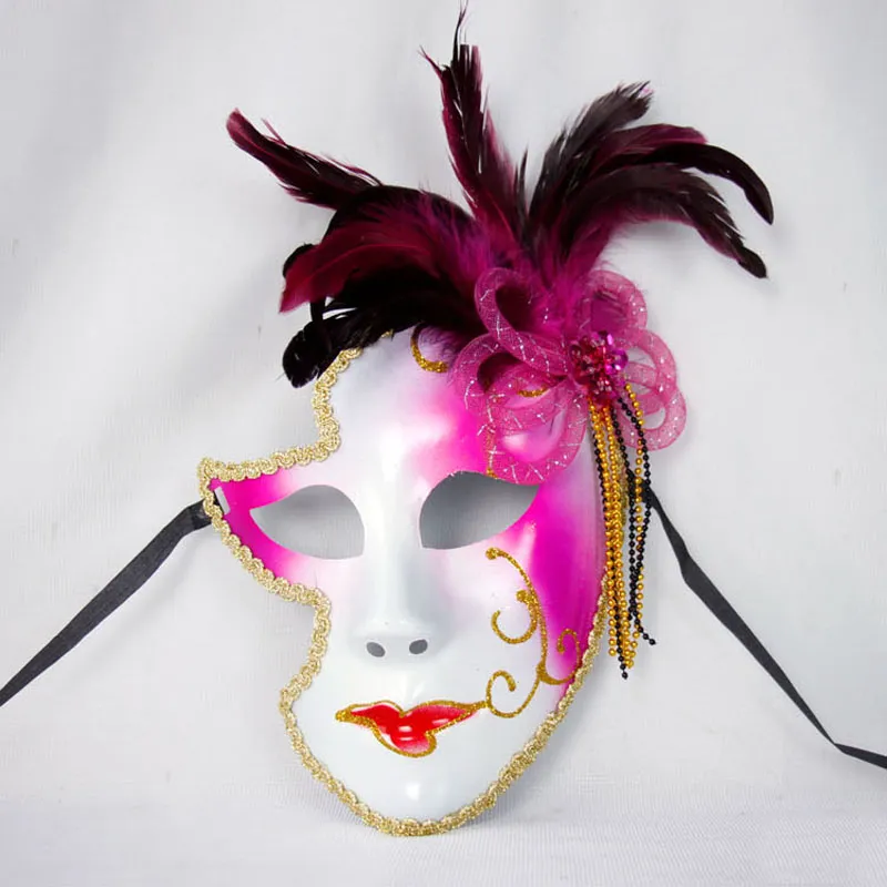 Venedig Mask Halloween Kvinna Mask 3 F rger Personlighet G vor Clown Masquaerades Italien Stil Venetian Full Face Masks