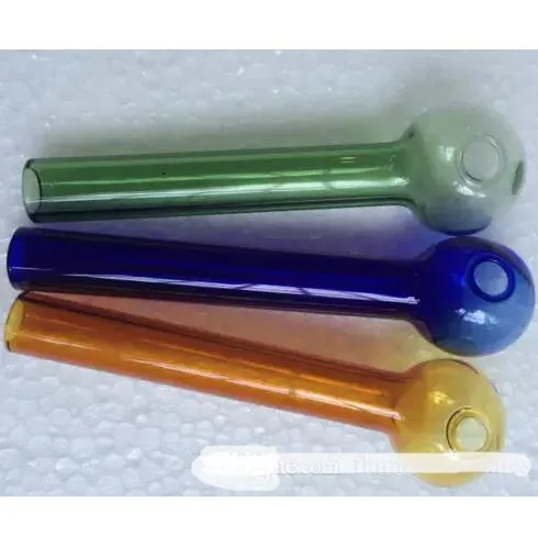 10cm Colored Glass Oil Burner Pipe